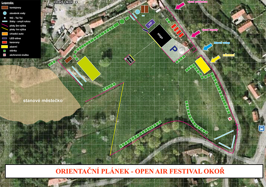 Mapa areálu Mapa areálu